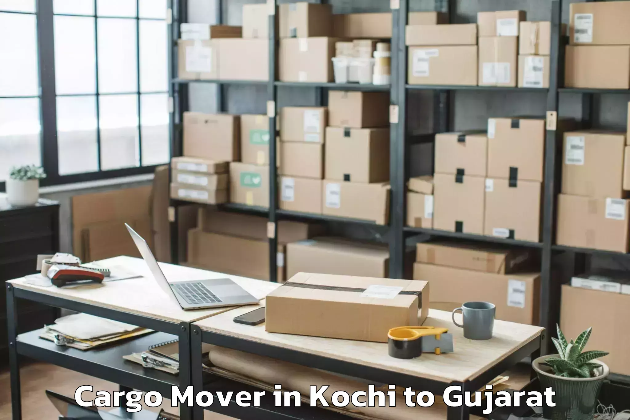 Book Kochi to Jhagadia Cargo Mover Online